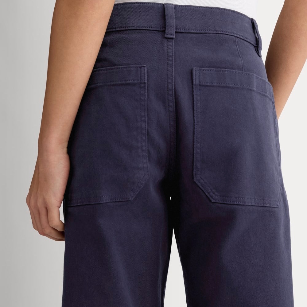 Everlane The Utility Straight-Leg Pants in Gorgeous Navy Color - Picture 4 of 14